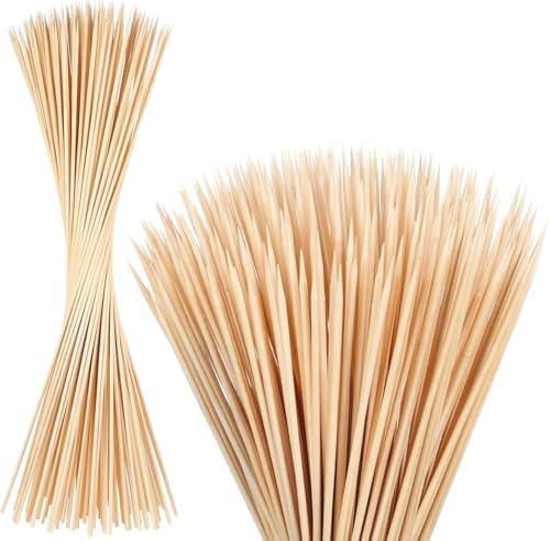 150PCS Marshmallow Roasting Sticks,30 Inch Marshmallow Sticks for Fire Pit 5mm Thick Bamboo Skewers for Smores Roaster Barbecue Campfire,Weddings and Plant Support