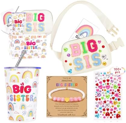 Big Sister Gifts for Girls, Big Sister Sis Gift Set of 5