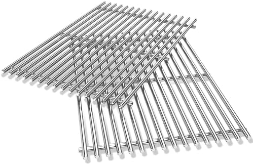 304 Stainless Steel Grill Grates for Weber Spirit 300 GS4 Spirit II 300 Series Spirit 700, Genesis Silver B & C, Genesis Gold B & C Platinum B & C, Genesis 1000-3500 for Weber Spirit Grill Parts 7639