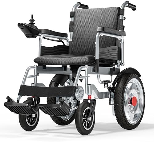 Electric Wheelchairs for Adults, 25+ Miles Long Travel Range, Foldable Motorized Wheelchair, Portable All-TerrainMotorized Wheelchair for The Elderly