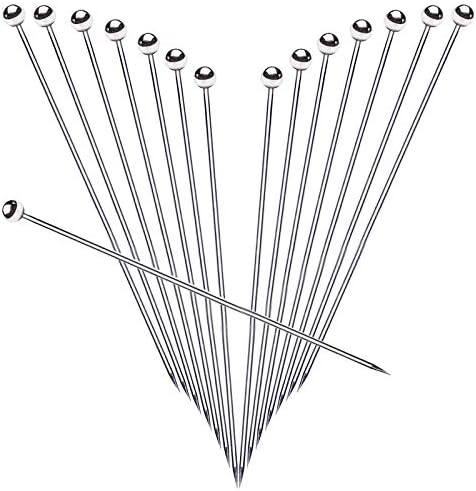 6" Stainless Steel Cocktail Picks, Reusable Metal Toothpick, Martini Toothpicks for Olives, Fruit Stick Toothpicks, Appetizers Sandwich Fruit Picks (6Inch, Set of 15)