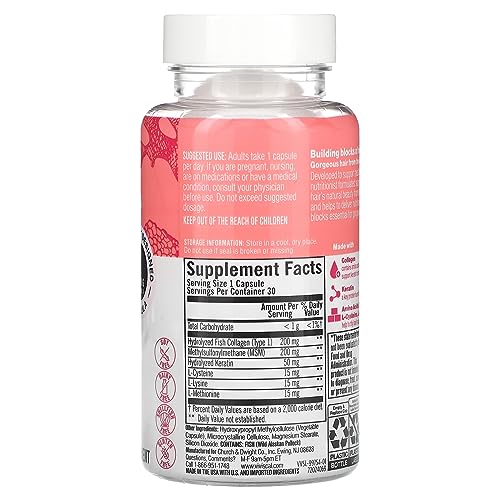 Viviscal Hair Supplement - Nutrient Blend for Fortifying Hair's Natural Beauty and Keratin Formation, 30ct - 1 Month Supply