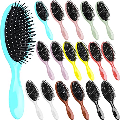 Eaasty 18 Pcs Detangler Hair Brush Travel Wet Detangling Brush Dry Detangling Hairbrush with Soft Bristles Glide Through Tangles with Ease Christmas Bridesmaid Gift Bulk for Friends