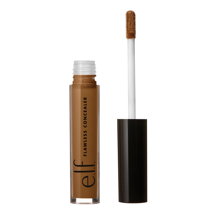 e.l.f. Flawless Satin Concealer, Natural Coverage Concealer With A Smooth, Satin Finish, Infused With Squalane, Vegan & Cruelty-Free, Deep Olive