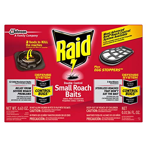 Raid Double Control Small Roach Baits Plus Egg Stopper 12 Count (Pack of 1)GET 20% OFF STOREWIDE!