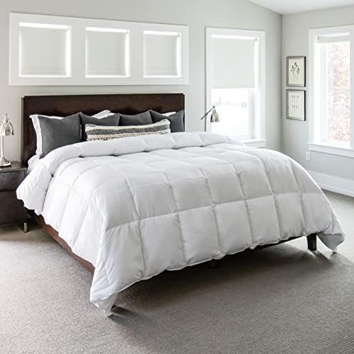 Gray Eagle Oversized King Comforter 120x120 – Extra Large Synthetic Down Alternative Comforter – Ultra Soft Microfiber, All-Season, Lightweight & Fluffy – Hotel-Quality, Machine Washable, White