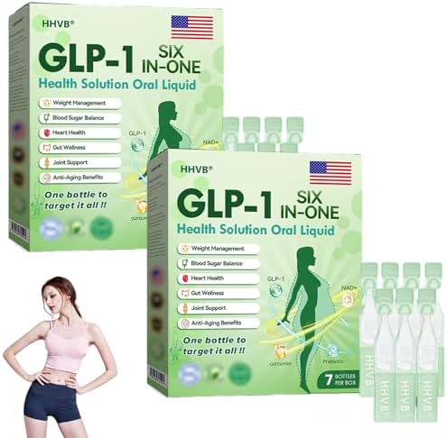 GLP-1 SIX-in-ONE Solution Oral Liquid, 2025 New GLP-1 Oral Solution, Natural GLP-1 Supplement Drops for Women and Men (2)