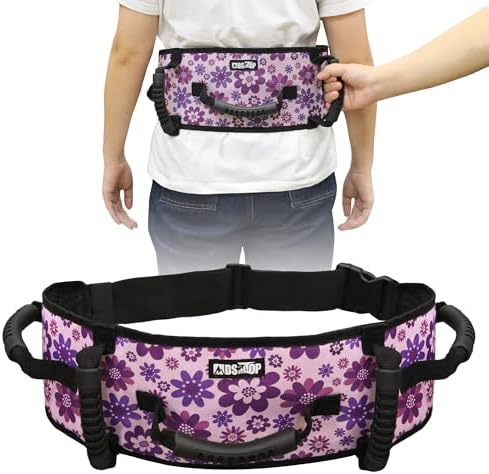MDSTOP Gait Belt Transfer Belt for Seniors, Anti-Slip Gate Belt for Elderly Lifting with Quick Release Buckle, Medical Belt for Lifting Patients, for Handicap, Physical Therapy, Elderly (Purple)