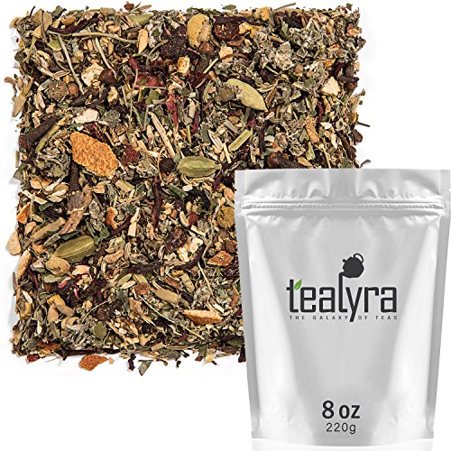 Tealyra - Calm Down - Nirvana - Chamomile Ginger Hibiscus - Wellness and Relaxing Herbal Loose Leaf Tea - Detox Tea - Caffeine-Free - All Natural - 220g (8-ounce)GET 20% OFF STOREWIDE!