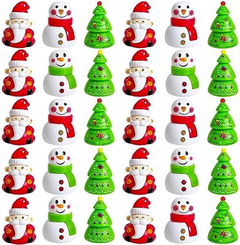 30 Pcs Christmas Pull Back Cars Toys, Mini Cars, Party Favors Gifts for Classroom Prizes, Pinata Fillers