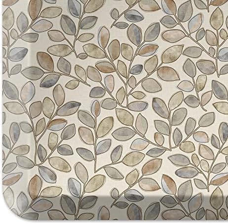 GelPro Designer Comfort Cushioned Anti-Fatigue Standing Kitchen Floor Mat, Padded Stain-Resistant, Waterproof, Non-Slip Comfort Padded Desk/Office Mat, Orchard Almond Kitchen Mat 20x72