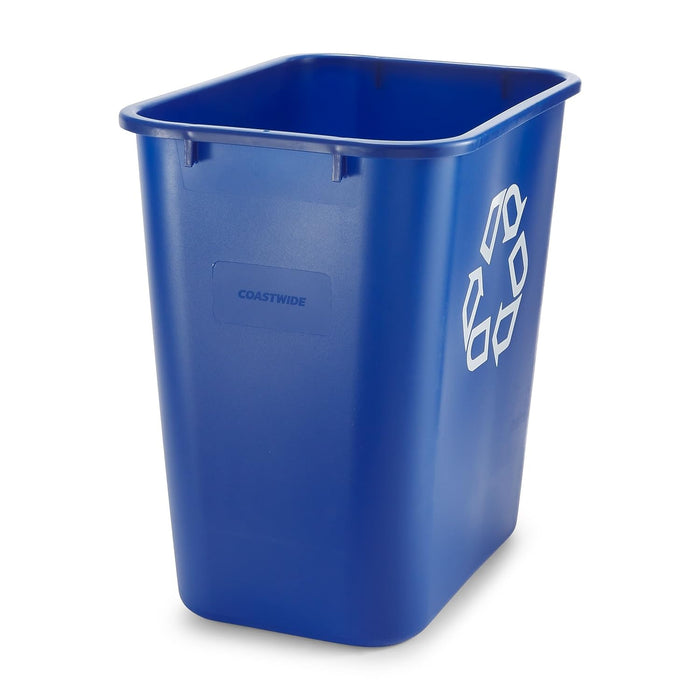STAPLES Plastic Recycling Container 7 Gal. - Blue