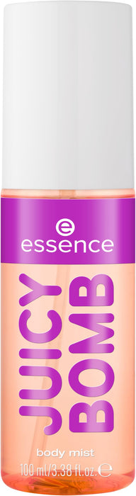 essence | Juicy Bomb Body Mist| Sweet Vanilla with Plum & Amber | Long-Lasting, Travel-Friendly & Vegan (01 | Vanilla)