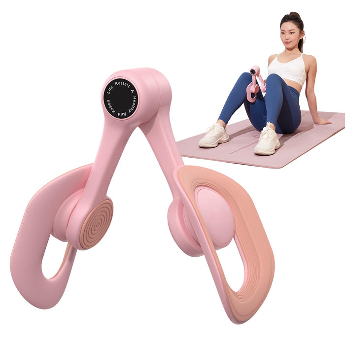 MERACH Thigh Trainer, Pelvic Floor Muscle Trainer, Inner Thigh Exercise Workout Equipment for Home Gym, Pelvic Floor Strengthening Women (Pink)