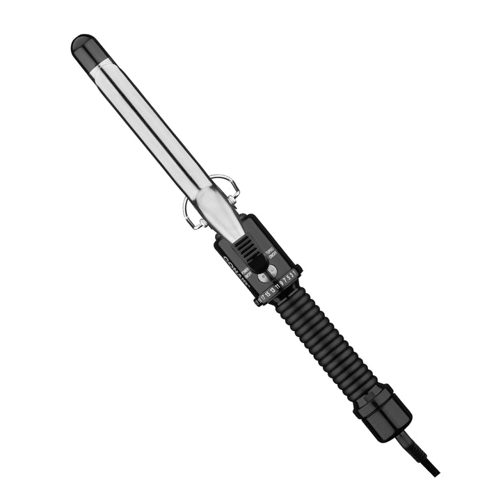 Conair Instant Heat 3/4-Inch Curling Iron, ¾-inch Barrel Produces Tight Curls, Hair Curler for Short to Medium Hair, 25 Heat Setting Hair Curling Iron, Black