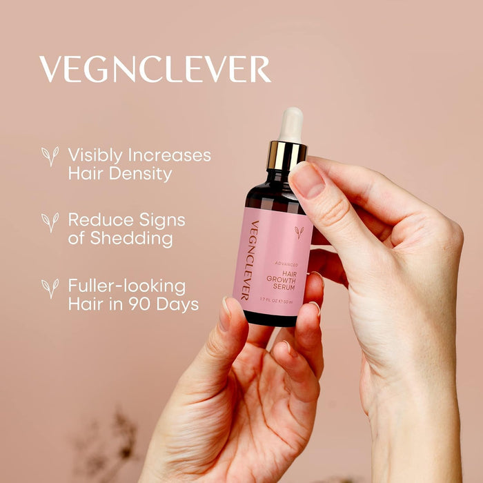 Hair Growth Serum for Women, Veganic Natural Hair Growth Oil - 100% Vegan Hair Regrowth Serum, Gro Hair Serum for Hair Loss, Hair Thickening Products for Women, 50ML