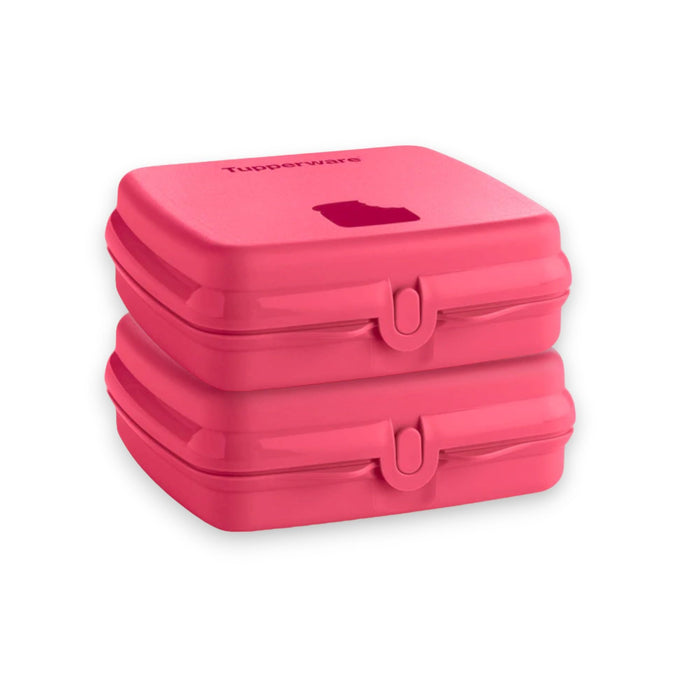 Tupperware Sandwich Keeper Set of 2 in Pink
