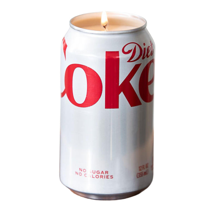 Diet Cola Soda Candle, Real Soda Can, Cola Scent, Gift for Birthday, Christmas, or Holiday, Unique Gift for Diet cola soda Lover, Hand Poured Soy Wax Blend