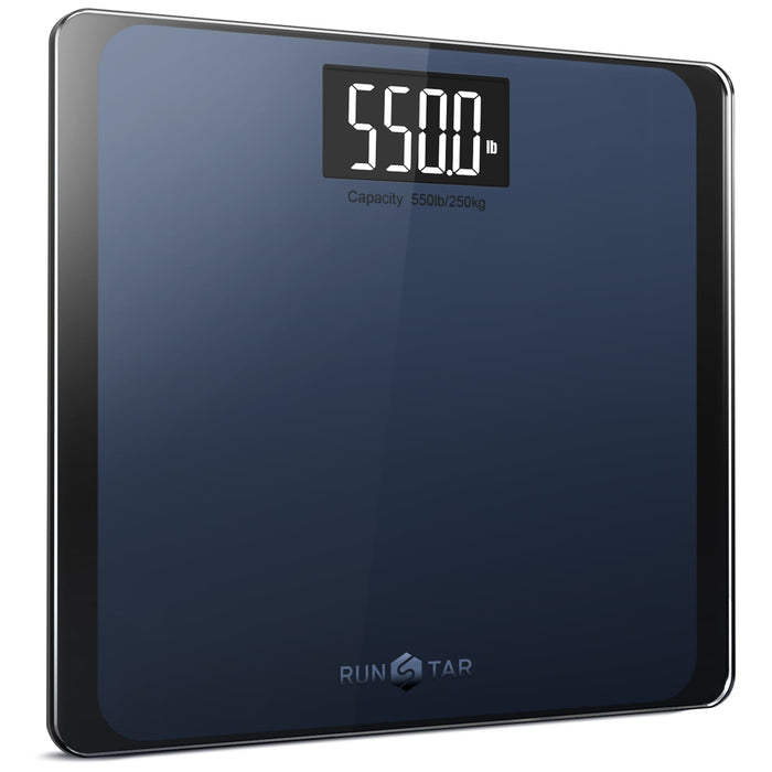 550lb Bathroom Digital Scale for Body Weight with Ultra-Wide Platform and Large LCD Display, Accurate High Precision Scale with Extra-High Capacity
