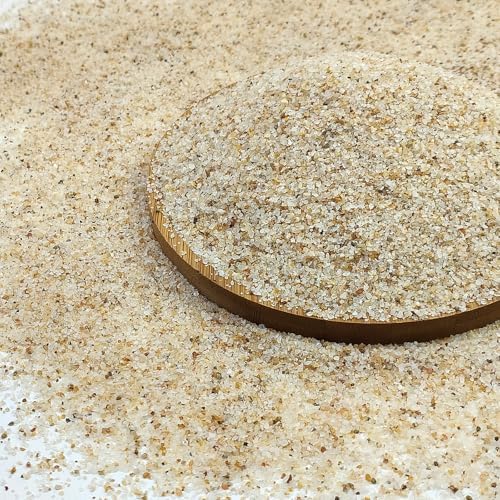 20 lbs Aquarium Silica Sand. 0.4-0.8 mm Small Gravel Substrate for Fish Tank, Plants Potted, Fire Pits, Candle, Vase Filler and Crafts