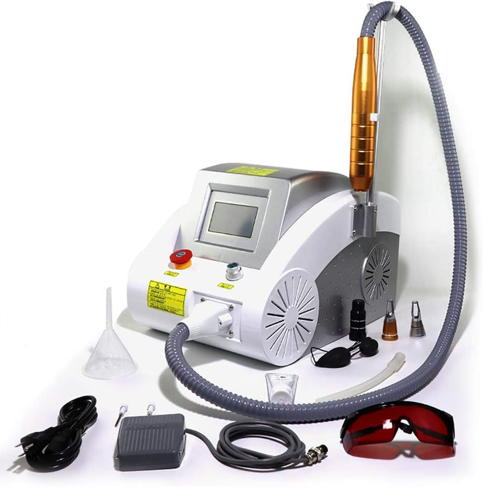 Tattoo Remover Machine, 1000W Facial Beauty Machine for Eyebrow Pigment Removal with Three Pulse Energies for Beauty Salons Remove Tattoos Tattooed Eyebrows Color Spots
