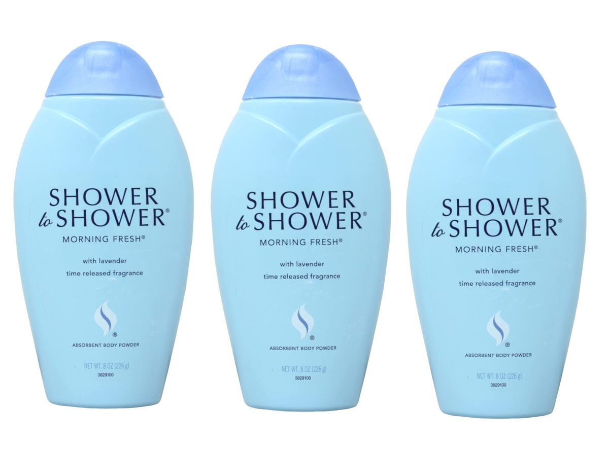 Shower to Shower Morning Fresh Body Powder, 8 Oz (3 Pack) — Retros Market