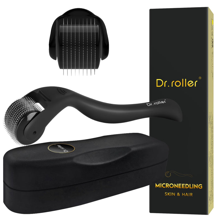 Dr.roller Derma Roller 1.5mm, Derma Roller Hair Growth Men and Women, Beard Roller, Derma Roller for Hair, Dermaroller with 540 Titanium Needles for Stimulate Beard and Hair GrowthGET 20% OFF STOREWIDE!
