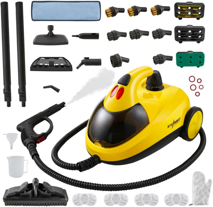 34-in-1 Steam Cleaner mop for Home & Car, 2L Water Tank, 4.3ft Hose, Deep Steam Cleaning for Floors, Tiles, Grout, Windows, Kitchen, Living Room – Multi-Surface Steamer