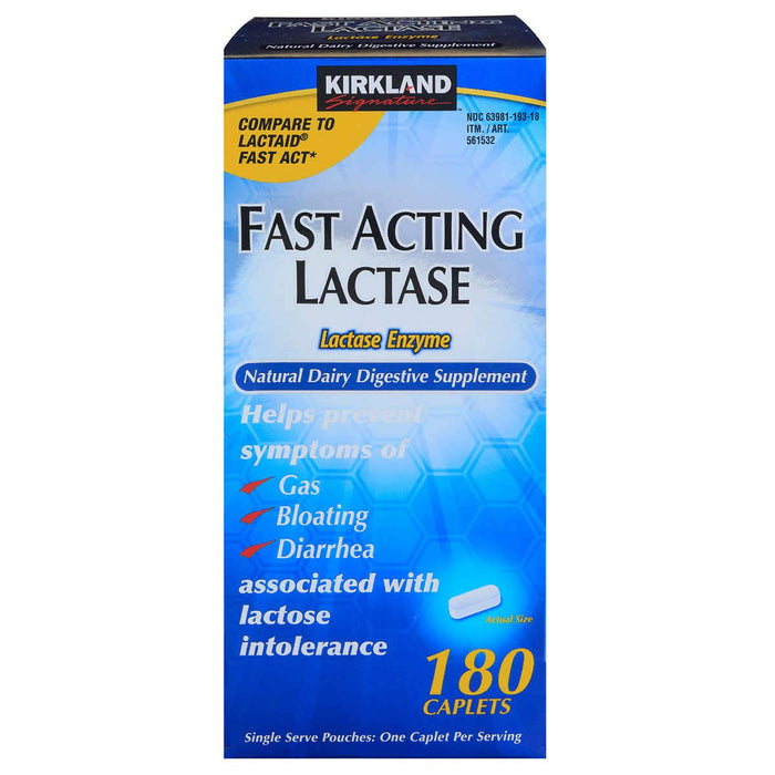 Kirkland signature fast acting lactase, (4 Pack) 720 caplets