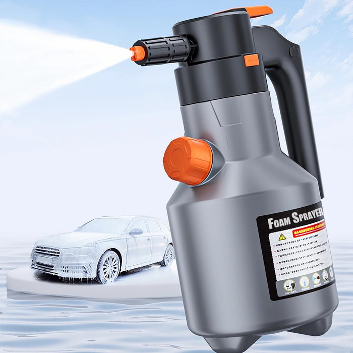 ZSYATN Electric Foam Sprayer 0.5Gal/2L Car Foam Sprayer 2 Modes Battery Powered Foam Sprayer for Car Wash with USB Rechargeable 4500mAh