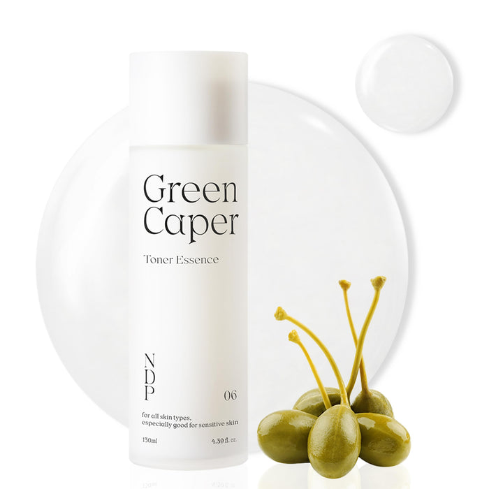 NATURAL DERMA PROJECT NDP Green Caper Milky Toner Essence - Hydrating Korean Toner for Face, Deep Moisture for Sensitive and Dry Skin, Panthenol, Madecassoside (4.39 Fl oz / 130ml)