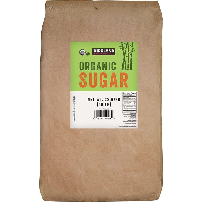 Kirkland Signature Organic Cane Sugar, 50 Pounds