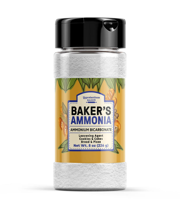 Unpretentious Baker's Ammonia (8oz), Ammonium Bicarbonate, Traditional Leavening Agent