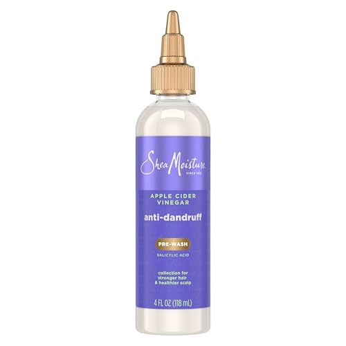 SheaMoisture Hair Care System Anti-Dandruff Pre-Wash For Stronger Hair & Healthier Scalp Formulated With Apple Cider Vinegar Fair Trade Shea Butter For Soft, Smooth Hair 4oz