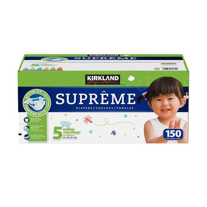 Kirkland Signature Diapers Size 5, Quantity 150