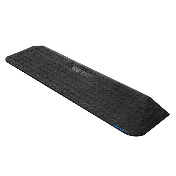 Ruedamann 2" Rise Rubber Threshold Ramp, 42.9" Wide Wheelchair Ramp, 2200 Lbs Capacity, Entry Ramp, Curb Ramp with Non-Slip Surface, for Wheelchairs, Scooter, Power Chairs, Driveways