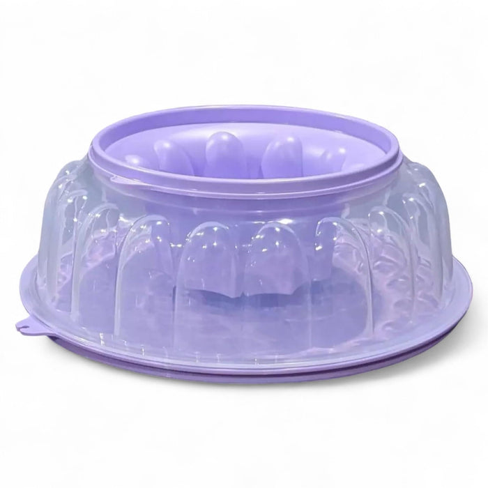 Tupperware Jel Ring Mold 6 cups in Lilac purple