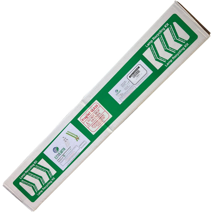 EZ on the Earth - Recycling Box for Straight Lamps – Prepaid | Mail Back Recycle Kit That Holds up to 27 x T12 Tube Lights or 64 x T8 Fluorescent Tubes - (4 Foot Standard Box)