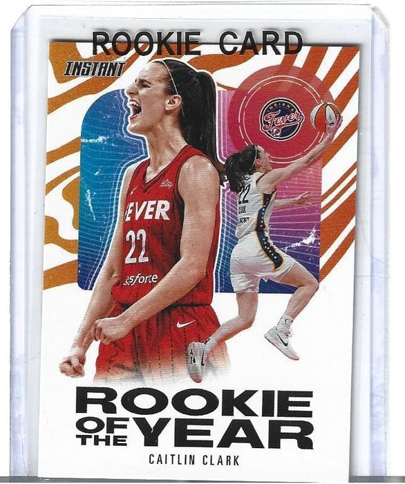 2024 Caitlin Clark Rookie of The Year Card - Basketball Rookie Card, Panini Instant Rookie of The Year WNBA #CCROY Indiana Fever RC Rookie Card