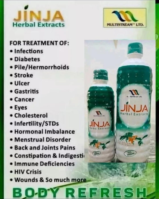 Jinja Herbal Non Alcoholic Extracts Body Refresh 350 ml