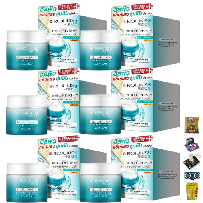 Rojukiss REJU-PDRN Moisture Boost & Lock Gel Cream 50ml/Box Moisture Smooth Nourish Skin Set 6 No0954562415 By Beautygoodshop [Get Free For You Beauty Gifts]
