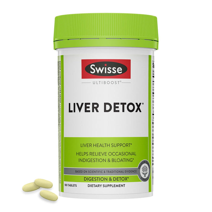 Swisse Milk Thistle Liver Cleanse Detox & Repair | Liver Supplement & Liver Support | Milk Thistle + Turmeric + Artichoke Extract | Milk Thistle Liver Detox & Fatty Liver Supplement | 180