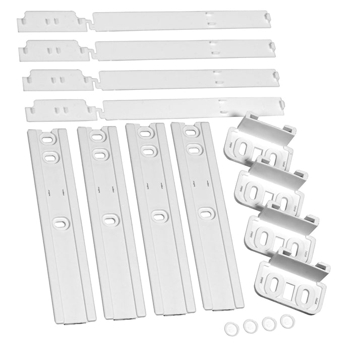Spares2go Integrated Fridge Door Slide Mounting Universal Bracket Installation Fixing Kit (pack of 4)