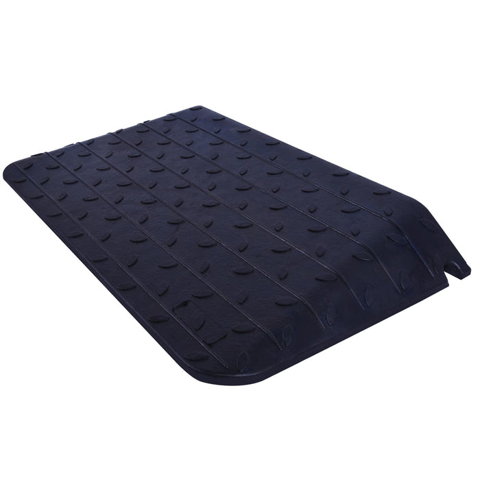 4 Inch Rise Threshold Ramp Anti-Slip Wheelchair Ramp Rubber Curb Ramp for Home Doorways 3 Feet Long 5500lbs Load Capacity(Anti-Slip Design)