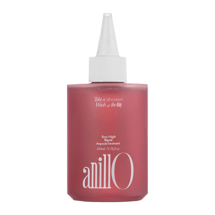 Rosy Night Hair Ampoule Treatment for Damaged Hair – Water-to-Cream Repair Formula with Peptides & Amino Acids – Frizz Control, Color Safe, Silicone-Free, Floral Musk Scent – 6.76 fl oz