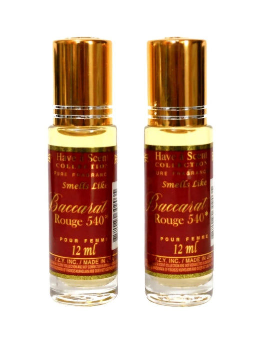 Generic Oil Perfume Baccarat Rouge 540 Parfum 12ml (Pack of 2)