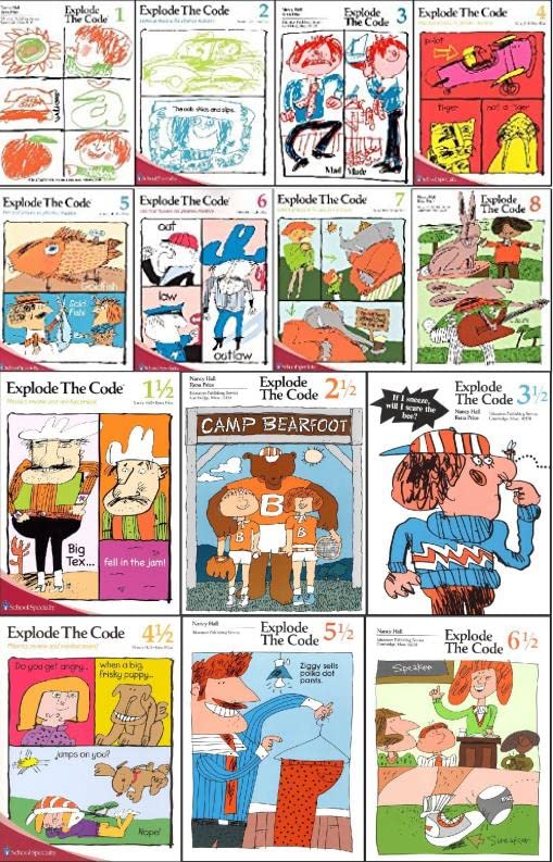 Explode the Code Set of 14-- Books 1-8 and Books 1 1/2-6 1/2 — Retros ...