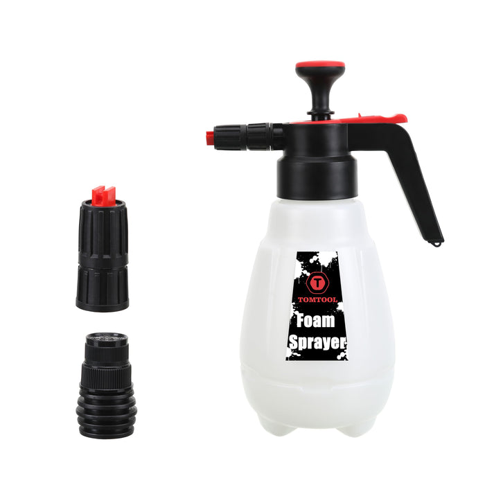 TOMTOOL Foam Sprayer, Foaming Pump Blaster Hand Pressure Snow Foaming Cannon Water Blaster, Hand Pressurized Soap Sprayer Manual Foam Cannon Car Wash