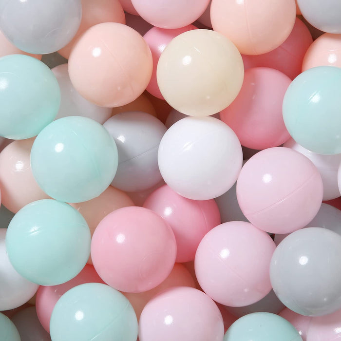 Retros Market 100 Pit Balls Plastic Balls for Baby Toddlers GirlsToddlers for Playhouse, Baby Pool, Play Ball Fun Centers, for Babies, Kids, Toddlers 1-3, Phthalate Free BPA Free