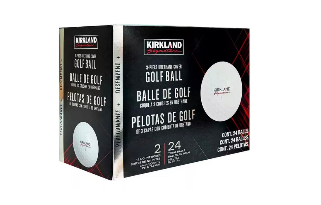 KIRKLAND Signature V3.0#1654518 Performance Plus 3-Piece Urethane Covered Golf Ball (2 Dozen, 24 Balls)